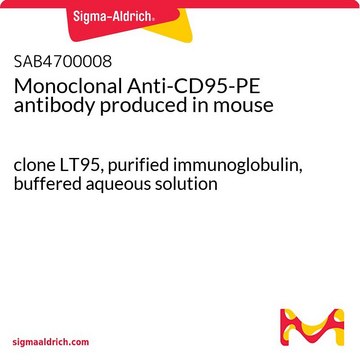 Monoclonal Anti-CD95-PE antibody produced in mouse clone LT95, purified immunoglobulin, buffered aqueous solution