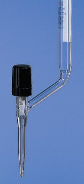 BRAND&#174; BLAUBRAND&#174; burette, lateral stopcock volume 25&#160;mL, accuracy: ±0.03&#160;mL, clear borosilicate glass 3.3 (Schellbach stripes, PTFE spindle)