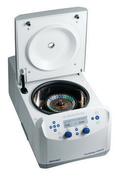 Eppendorf&#174; Centrifuge 5430/5430R 5430R, refrigerated, with rotor FA-48-45-11, rotary knobs, AC/DC input 120 V, 60 Hz, US 3-pin plug (US)