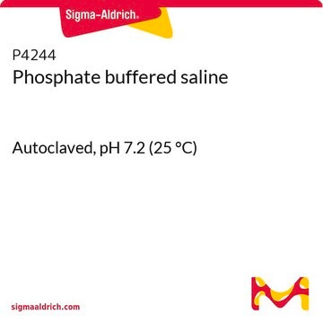 Phosphate buffered saline Autoclaved, pH 7.2 (25&#160;°C)