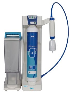 Sistema de purificação de água Milli-Q&#174; SQ 200 Ultrapure (Type 1) water dispensing module from 3.5 L Switch tank.