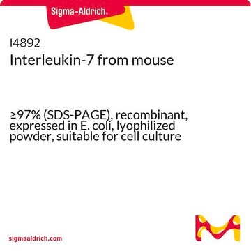 インターロイキン-7 マウス由来 &#8805;97% (SDS-PAGE), recombinant, expressed in E. coli, lyophilized powder, suitable for cell culture