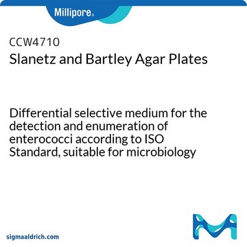 Slanetz and Bartley Agar Plates Differential selective medium for the detection and enumeration of enterococci according to ISO Standard, suitable for microbiology