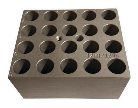 Block for digital dry bath and MyBlock&#8482; Holds 20 x 12-13 mm tubes