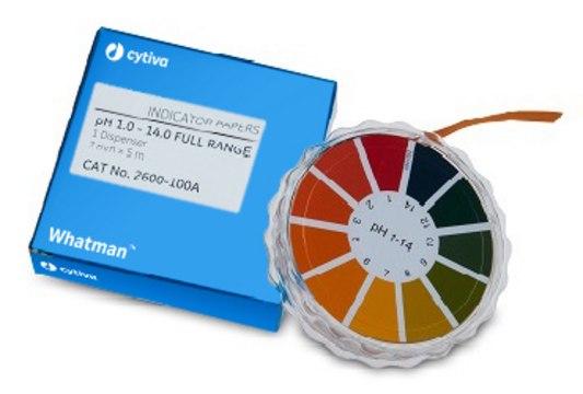 Whatman&#174; indicator papers pH Indicators, Standard Full Range, 1.0 to 14.0 range