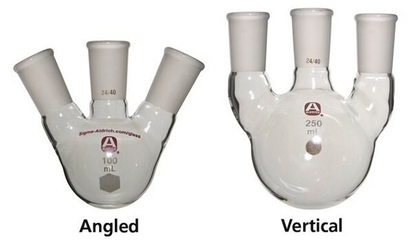 Aldrich&#174; three-neck round-bottom flask vertical, capacity 12,000&#160;mL, center joint: ST/NS 45/50, side Joints: ST/NS 24/40 (2)