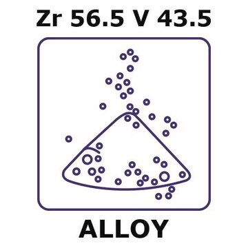 Zirconium-vanadium alloy, Zr56.5V43.5 powder, 150micron max. particle size, alloy pre-cursor, 50g