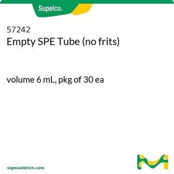 Empty SPE Tube (no frits) volume 6&#160;mL, pkg of 30&#160;ea