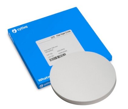 Papier filtre qualitatif Whatman&#174; pour usage technique, type&nbsp;1575 circles, diam. 200&#160;mm, pack of 100