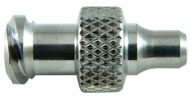 Luer-to-Closed end stopper Micro-Mate&#174; female Luer, 316 stainless steel