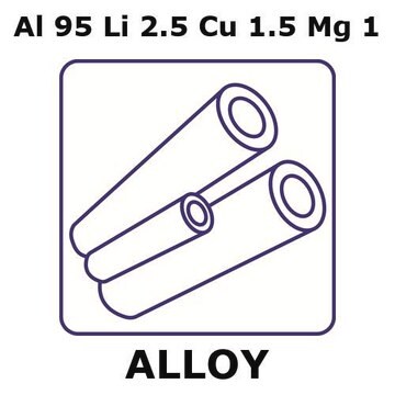 Aluminum-lithium-copper alloy, Al95Li2.5Cu1.5Mg1 200mm tube, 24mm outside diameter, 1mm wall thickness, 22mm inside diameter