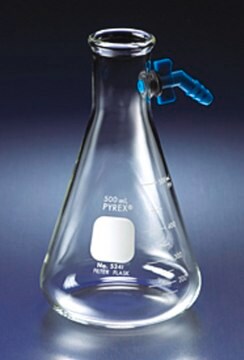 Pyrex&#174; heavy-wall filtering flask with replaceable PP tubulations poly tubulation with grommet only