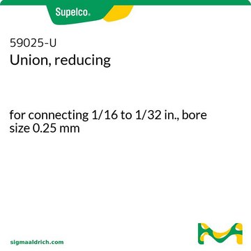 Unión, reducción for connecting 1/16 to 1/32 in., bore size 0.25&#160;mm