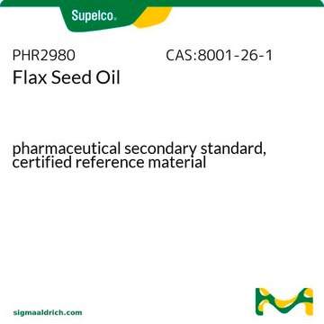 Linseed oil pharmaceutical secondary standard, certified reference material