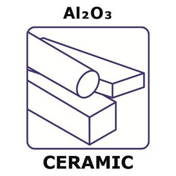 Aluminiumoxid Bar, 20 mm, size 736&#160;mm, side length (of longer side) 25mm