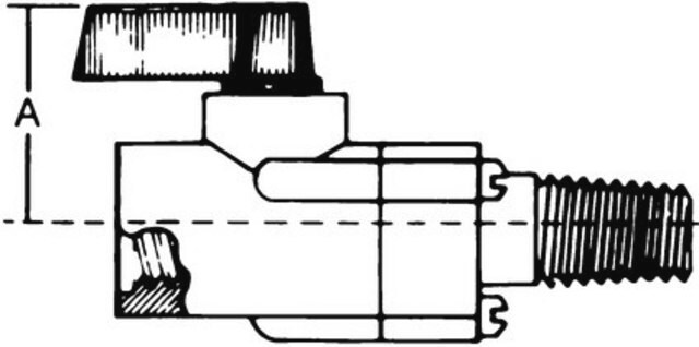 Carter de filtration avec vanne à bille PL-1¼", polyoxyméthylène, NPTM/NPTF Accessories for filter holders for sample preparation.