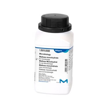 Monohydrat maltozy suitable for microbiology