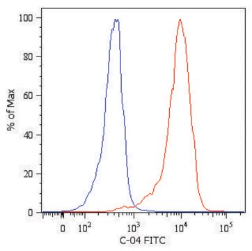 Monoclonal Anti-KRT18-FITC antibody produced in mouse clone C-04, purified immunoglobulin, buffered aqueous solution