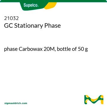 Fase stazionaria per GC phase Carbowax 20M, bottle of 50&#160;g