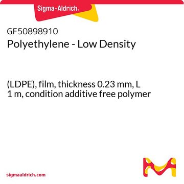 Polyethylene - Low Density (LDPE), film, thickness 0.23&#160;mm, L 1&#160;m, condition additive free polymer