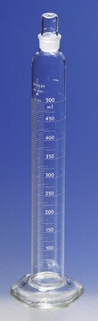 Pyrex&#174; serialized/certified graduated cylinder with Pyrex&#174; stopper volume 50&#160;mL