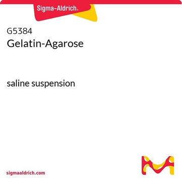 Gelatine-Agarose saline suspension