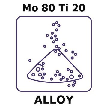 Molybdenum-titanium alloy, Mo80Ti20 powder, 45micron max. particle size, alloy pre-cursor, 50g