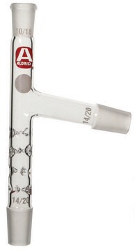 Aldrich&#174; short-path distillation head thermometer joint: ST/NS 10/18, Joints: ST/NS 19/22 (2)