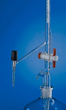 BRAND&#174; BLAUBRAND&#174; automatische Bürette nach Pellet volume 10&#160;mL, accuracy: ±0.020&#160;mL, clear borosilicate glass 3.3 (Schellbach lateral needle-valve stopcock PTFE key, grad. in blue)