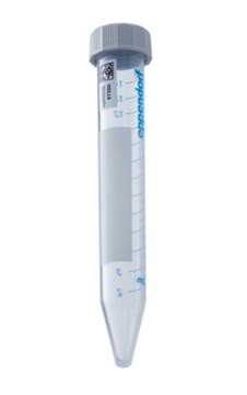 Eppendorf&#174; Conical Tubes with SafeCode system (data matrix code and plain text labels) non-sterile, screw cap, capacity 15&#160;mL, PCR clean, pack of 10 × 50&#160;ea