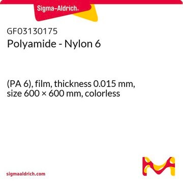 Polyamide - Nylon 6 (PA 6), film, thickness 0.015&#160;mm, size 600 × 600&#160;mm, colorless