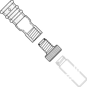 Ace Rotary Evaporator Vial Adapter Kit Chemraz O-ring, adapter joint: ST/NS 29/32