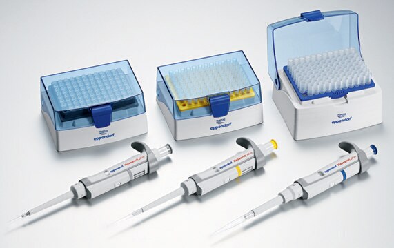 Eppendorf Research&#174; Plus G 3-pack, Option 1, 0.5-10 uL/10-100 uL/100-1000 uL, includes epT.I.P.S.&#174; box