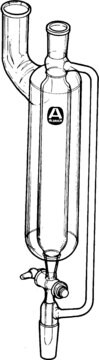 Jacketed addition funnel with pressure-equalization arm capacity 250&#160;mL