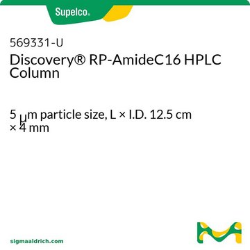 Discovery&#174; RP-AmideC16 HPLCカラム 5&#160;&#956;m particle size, L × I.D. 12.5&#160;cm × 4&#160;mm