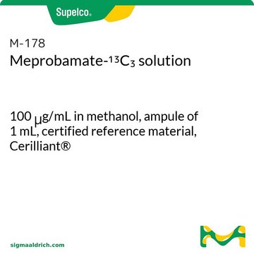 Meprobamate-13C3 solution 100&#160;&#956;g/mL in methanol, ampule of 1&#160;mL, certified reference material, Cerilliant&#174;