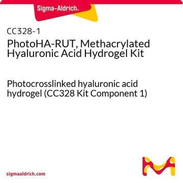 PhotoHA-RUT, Methacrylated Hyaluronic Acid Hydrogel Kit Photocrosslinked hyaluronic acid hydrogel (CC328 Kit Component 1)