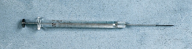 Hamilton&#174; 薄层色谱注射器 1710, volume 100&#160;&#956;L, needle size 22 ga, needle L 51&#160;mm (2&#160;in.), coated tip