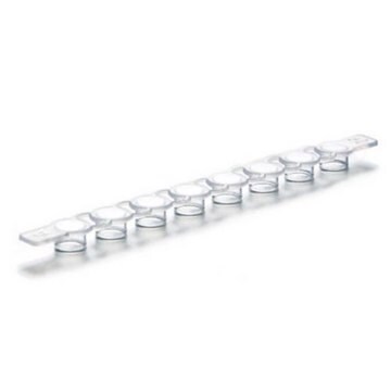 Eppendorf&#174; cap strips for PCR tubes flat, pkg of 120&#160;ea, 10 x 12 strips