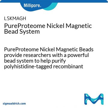 PureProteome镍磁珠系统 PureProteome Nickel Magnetic Beads provide researchers with a powerful bead system to help purify polyhistidine-tagged recombinant proteins