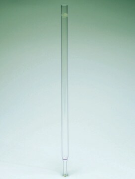 Pyrex&#174; Chromatography column, plain, length 355 mm, stem O.D. 8 mm