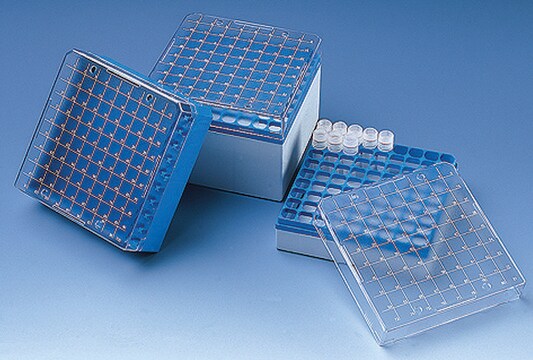 BRAND&#174; storage box Holds 100 x 1.2-2 mL tubes