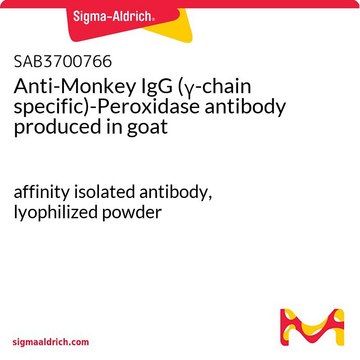 Anti-Monkey IgG (&#947;-chain specific)-Peroxidase antibody produced in goat affinity isolated antibody, lyophilized powder