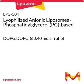 Lyophilized Anionic Liposomes - Phosphatidylglycerol (PG)-based DOPG:DOPC (60:40 molar ratio)