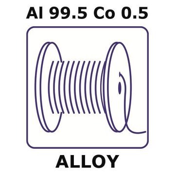 Aluminum-cobalt alloy, Al99.5Co0.5 1m wire, 1.0mm diameter, as drawn