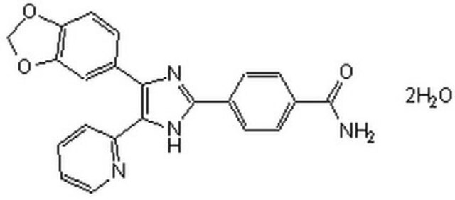 TGF-&#946; RI Kinase Inhibitor VI, SB431542 TGF-&#946; RI Kinase Inhibitor VI, SB431542, CAS 301836-41-9, is a cell-permeable inhibitor of SMAD2 phosphorylation. Inhibits the activity of ALK4 and ALK5 (IC&#8325;&#8320; = 140 nM and 94 nM, respectively).