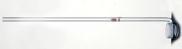 Synthware&#8482; fritted gas dispersion tube with 90 degree angle disc diam. 20&#160;mm, porosity: medium, stem O.D. × L 8&#160;mm × 150&#160;mm