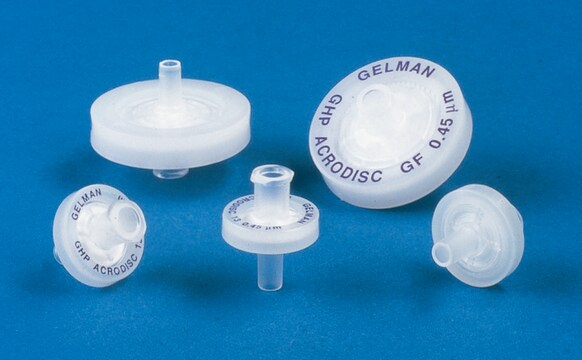 Acrodisc&#174;针头式过滤器 PTFE membrane, diam. 25&#160;mm, pore size 1.0&#160;&#956;m