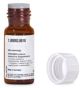 FRASER Listeria-Selektivergänzung for Listeria spp., pkg of 10&#160;vials, for the preparation of Half FRASER (Demi FRASER) Broth (Base) or FRASER Broth (Base)