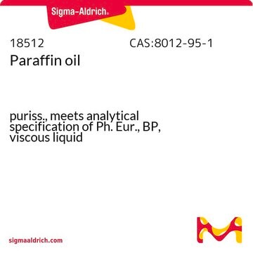 Olio di paraffina puriss., meets analytical specification of Ph.&nbsp;Eur., BP, viscous liquid